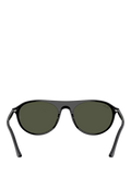 Ray-Ban RB2215 round sunglasses black frame green lenses - British product