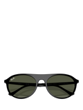 Ray-Ban RB2215 round sunglasses black frame green lenses - British product