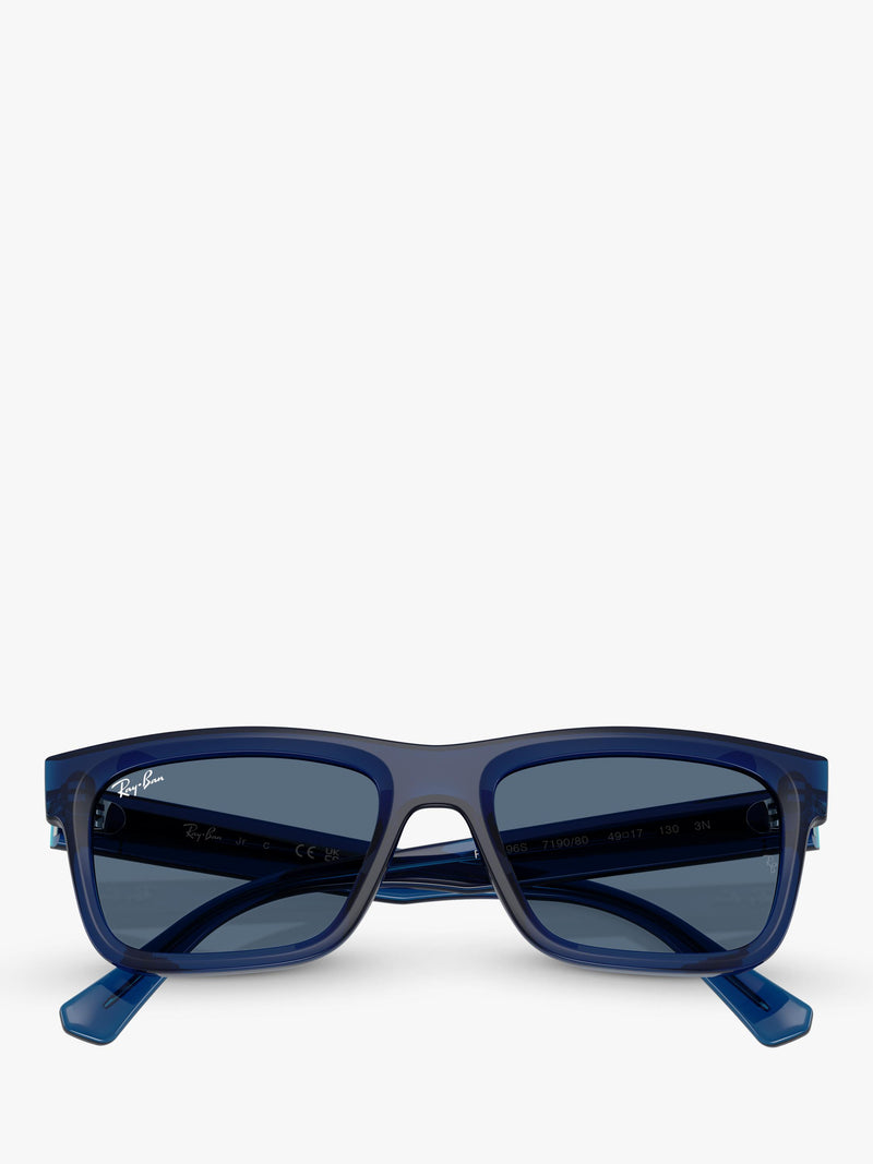 Ray-Ban RJ9196S kids bio-based blue rectangular sunglasses 49mm, UK version