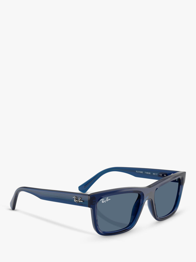 Ray-Ban RJ9196S kids bio-based blue rectangular sunglasses 49mm, UK version