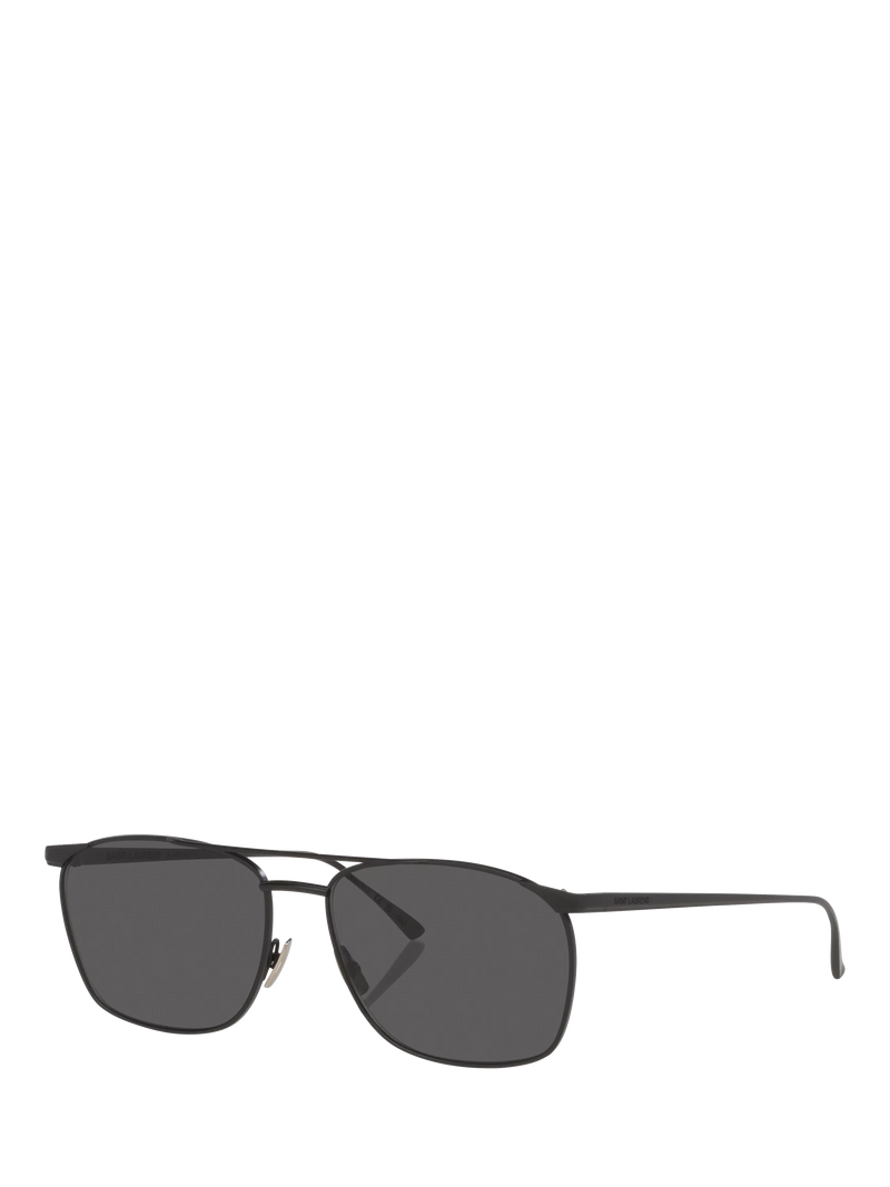 Yves Saint Laurent D-frame sunglasses in black with polyamide lenses - British product