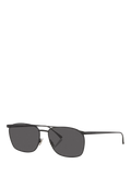 Yves Saint Laurent D-frame sunglasses in black with polyamide lenses - British product