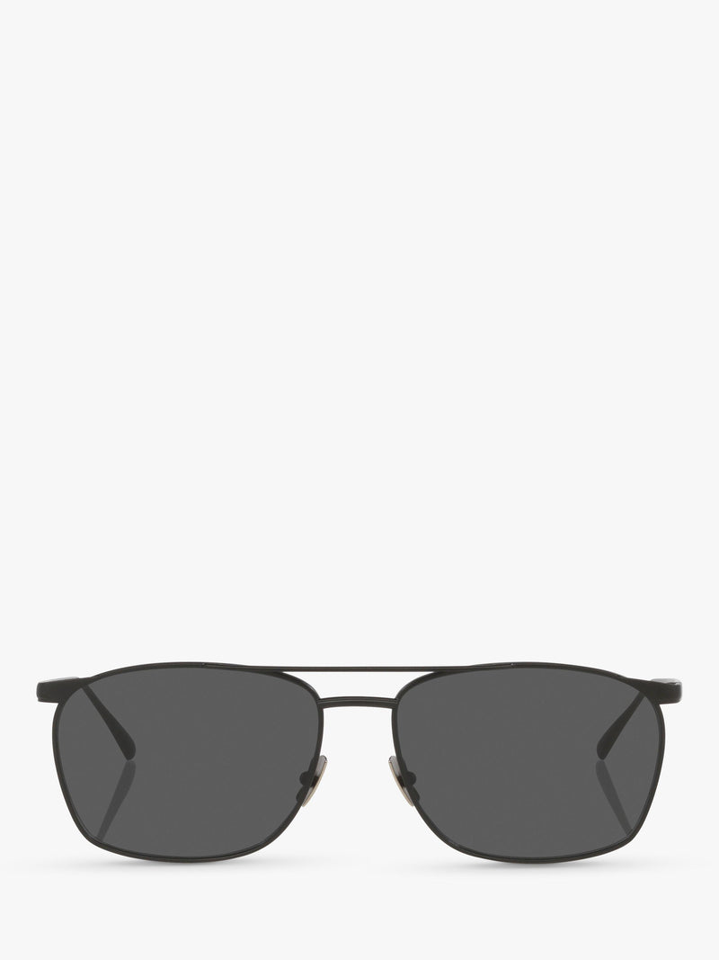 Yves Saint Laurent D-frame sunglasses in black with polyamide lenses - British product