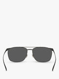 Yves Saint Laurent D-frame sunglasses in black with polyamide lenses - British product