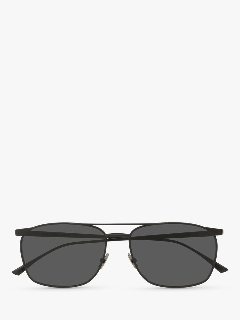 Yves Saint Laurent D-frame sunglasses in black with polyamide lenses - British product