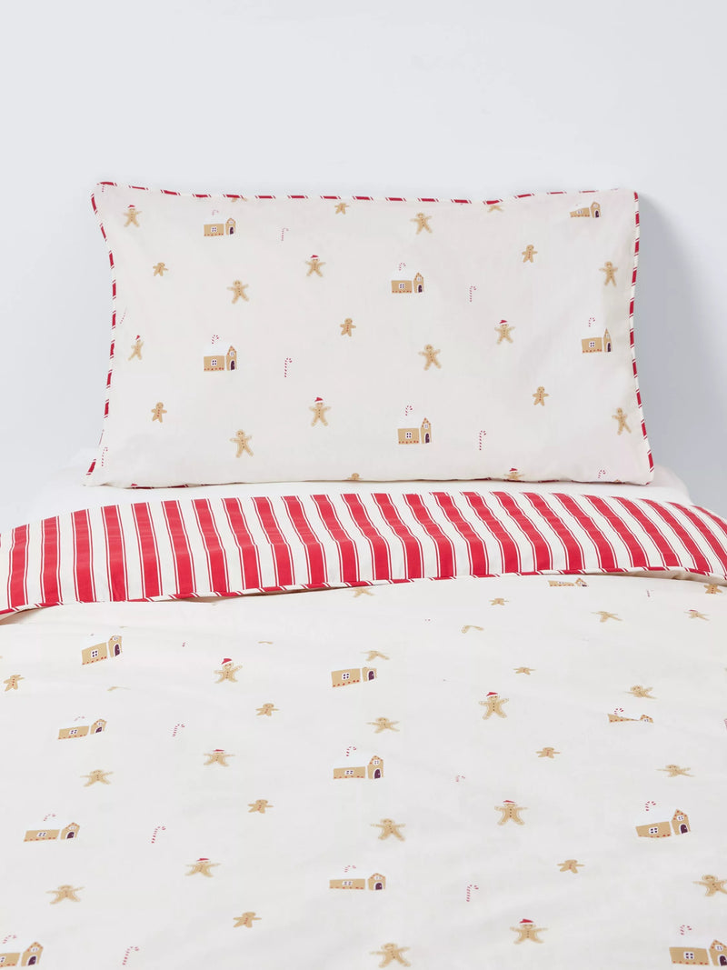 John Lewis kids gingerbread duvet cover set single, imported from the UK