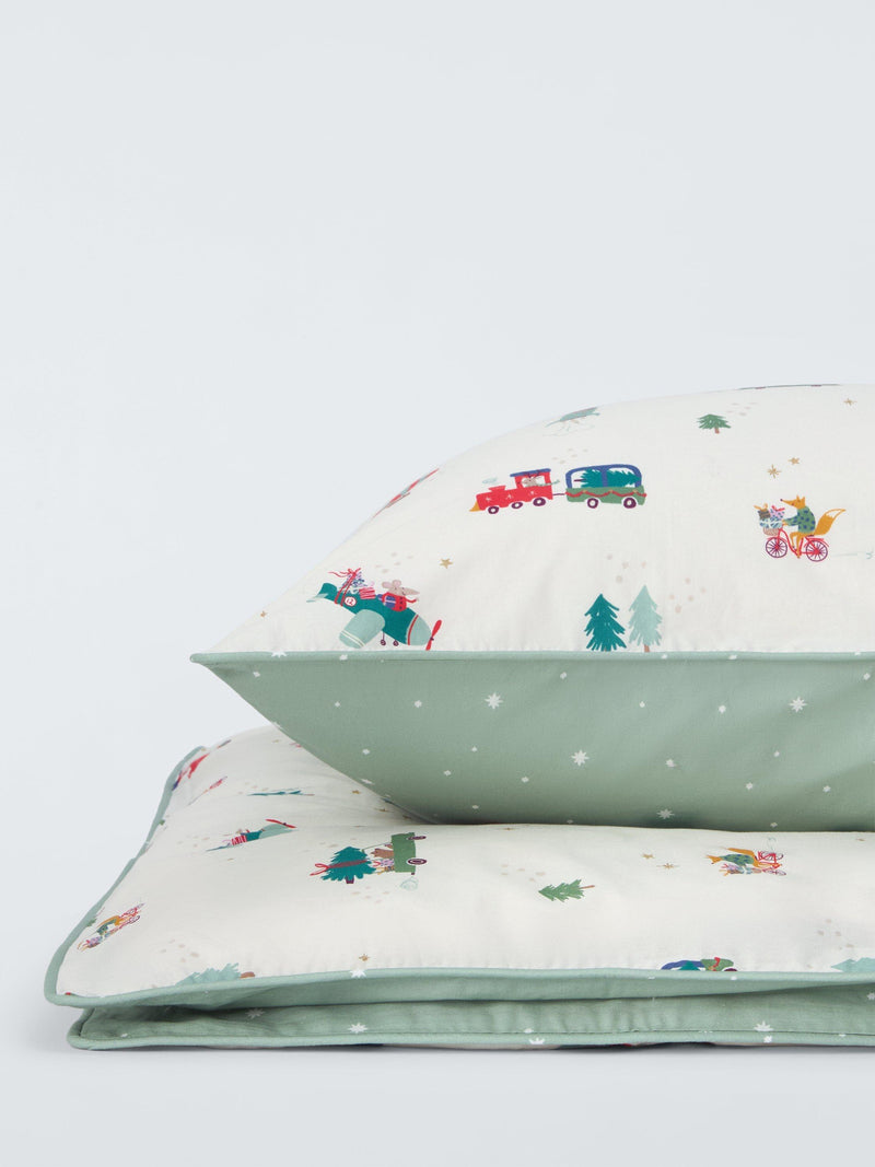John Lewis Christmas reversible duvet cover set single, imported from the UK