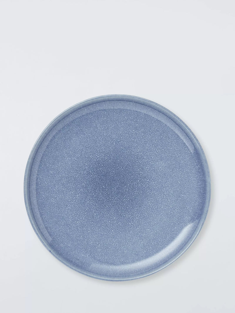 John Lewis Iona blue stoneware dinner plate 27cm - British product