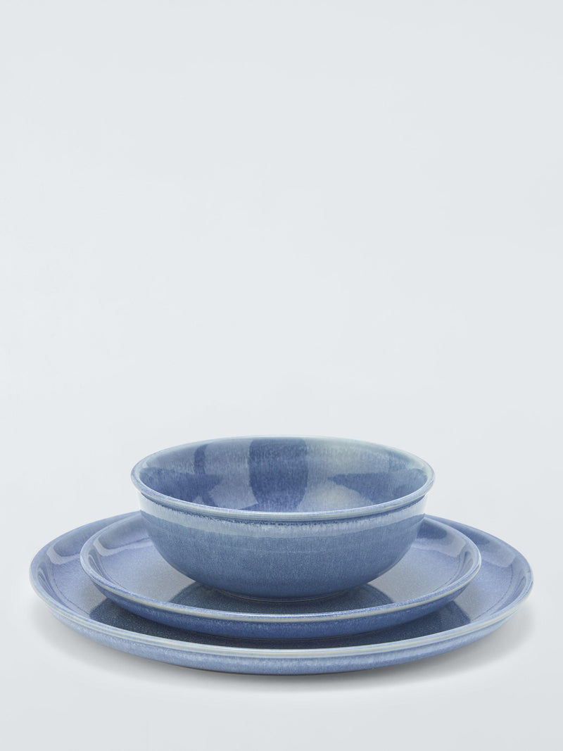 John Lewis Iona blue stoneware dinner plate 27cm - British product