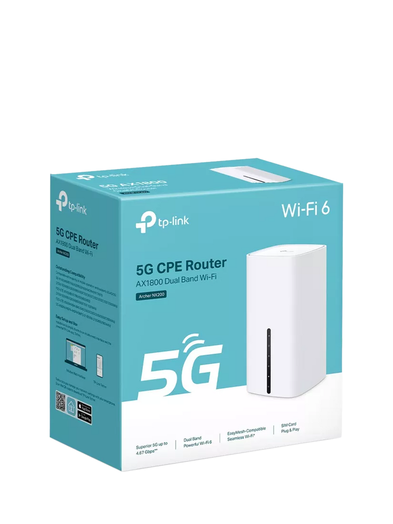 TP-Link Archer NX200 5G AX1800 dual-band router white (British brand)