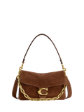 Coach Chain Tabby suede shoulder bag brown - UK version