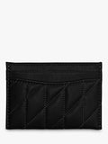 Coach quilted leather card case black (British brand)
