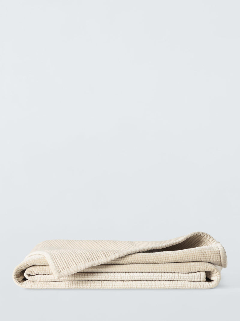 John Lewis cotton velvet embroidered quilt king size - British product