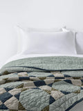 John Lewis Diamond Patchwork Quilt king size sage - British product