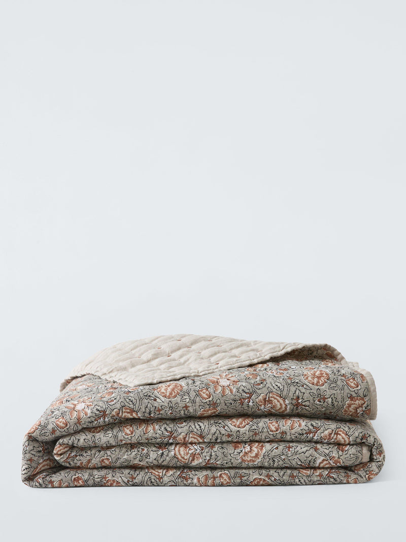 John Lewis Marigold Quilt Grey Mid king size, imported from the UK