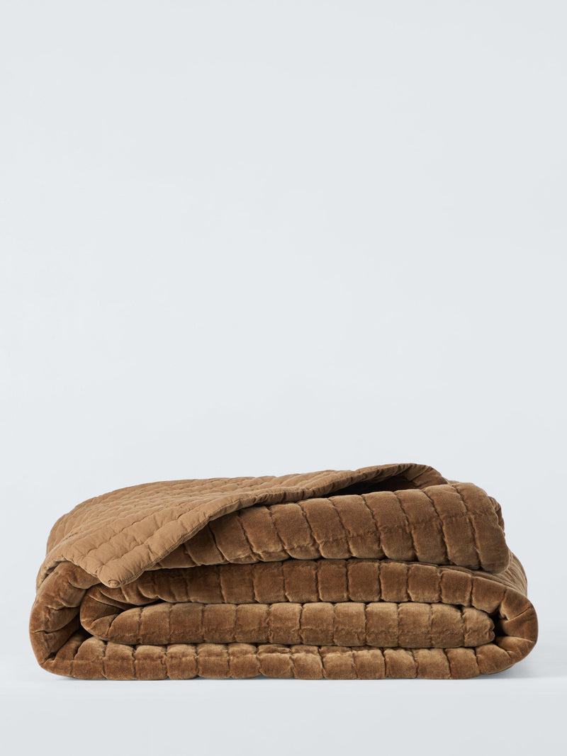John Lewis velvet quilt copper king size, UK version
