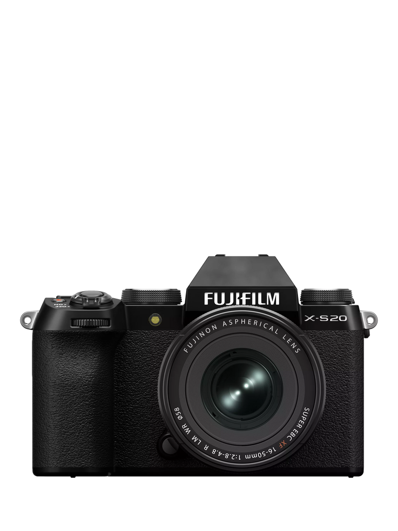 Fujifilm X-S20 compact system camera with 16-50mm lens, imported from the UK