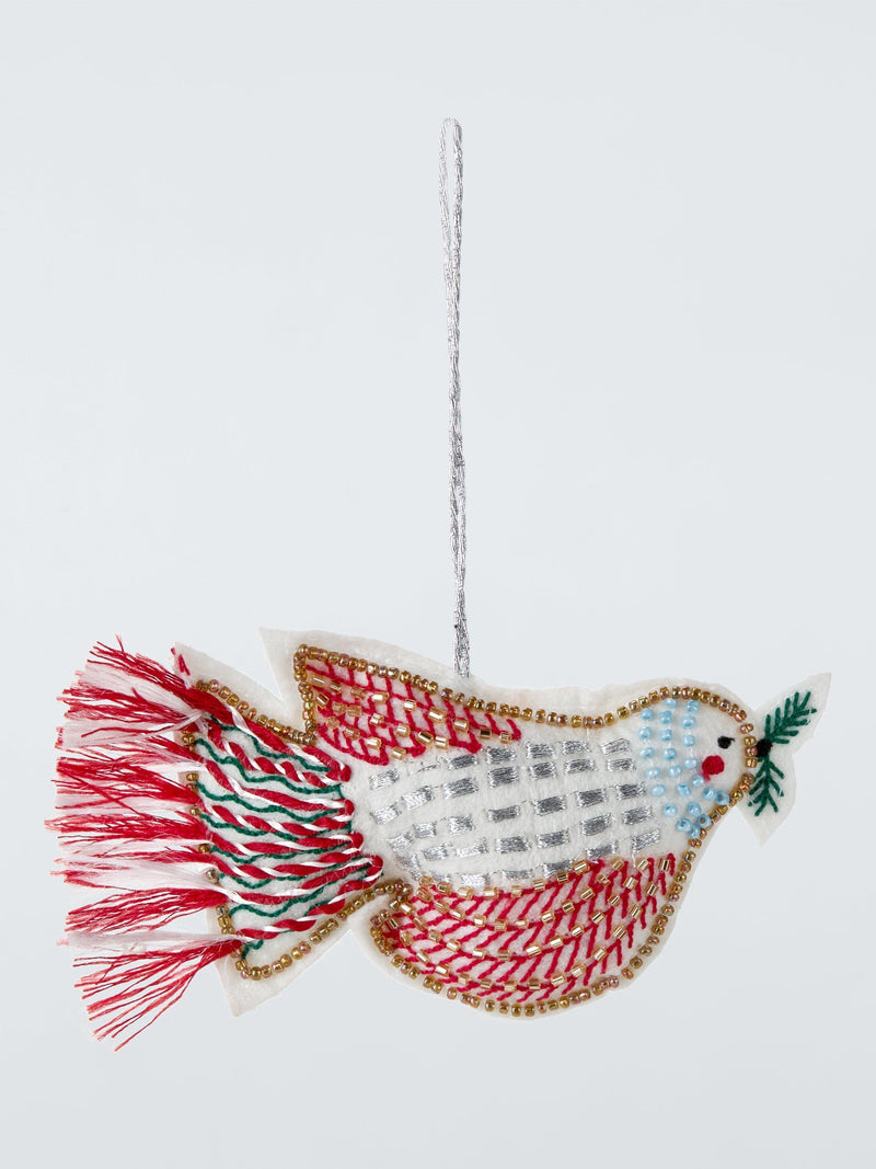 Beaded Bird Tree Decoration