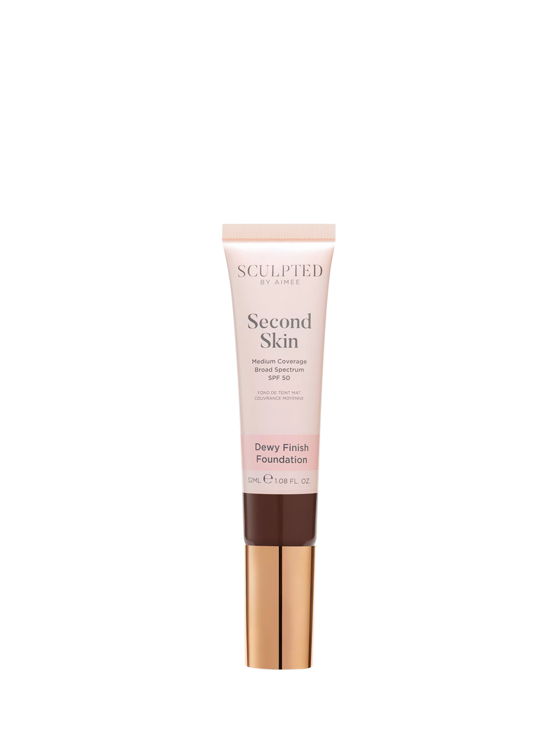 Sculpted By Aimee Second Skin Dewy Foundation, Ebony 8.0