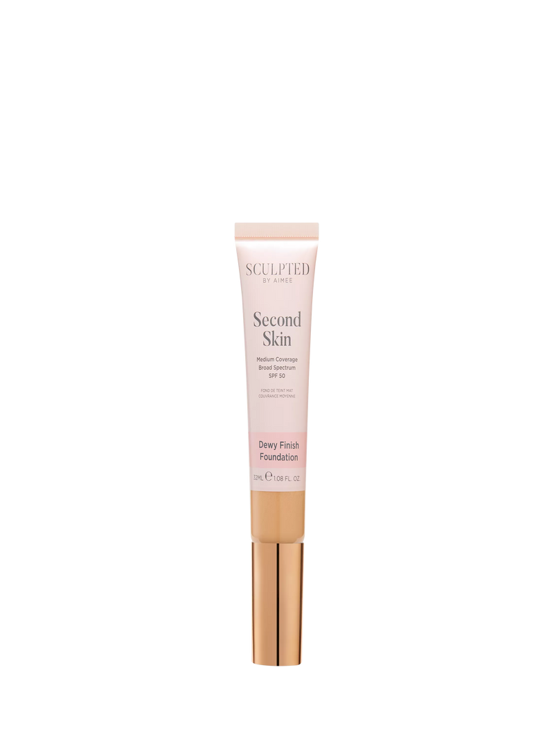 Sculpted By Aimee Second Skin Dewy Foundation, Medium Golden 4.25