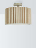 John Lewis Modern Scallop semi flush ceiling light marshmallow (British brand)