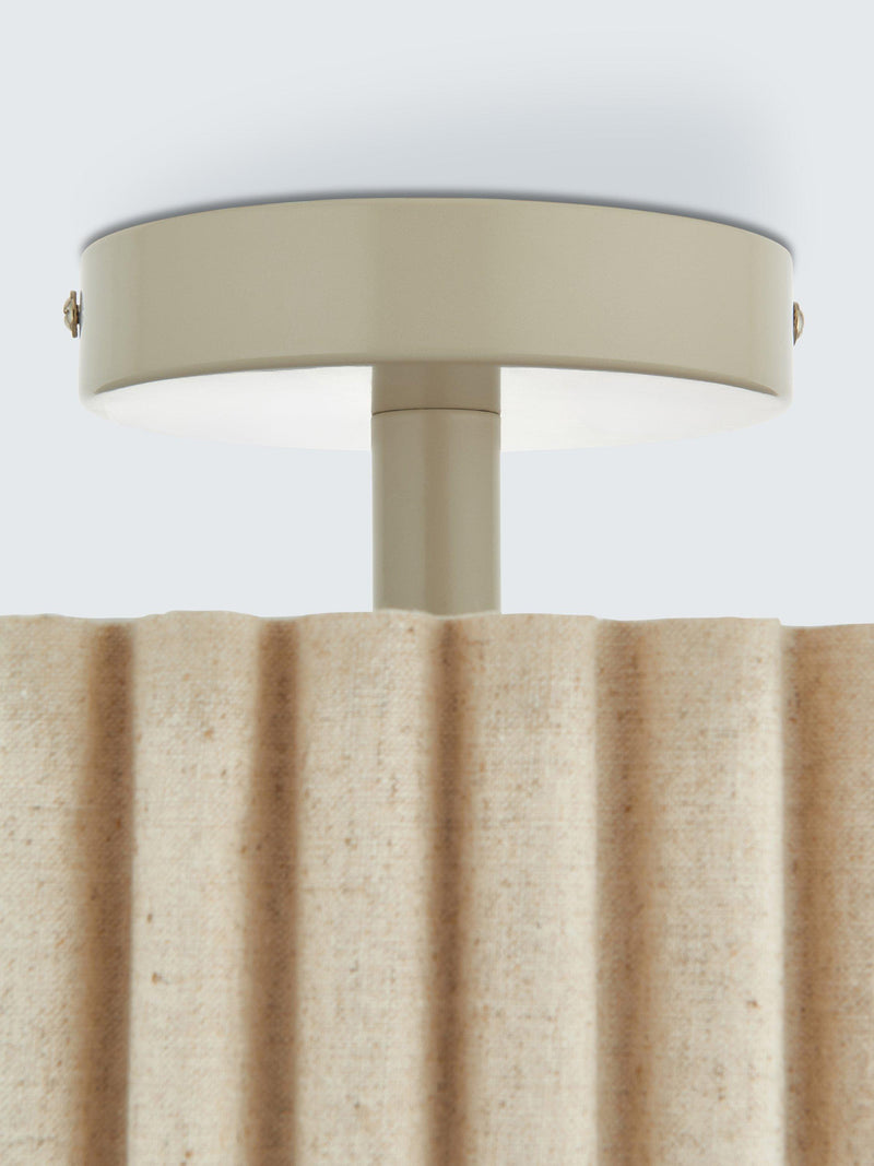 John Lewis Modern Scallop semi flush ceiling light marshmallow (British brand)
