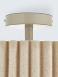 John Lewis Modern Scallop semi flush ceiling light marshmallow (British brand)