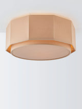 John Lewis John Lewis Xavier Semi Flush Ceiling Light in Oatmeal- Buy online at McGrocer