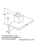 Neff box cooker hood black D62BBC0S0B - British product