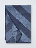 John Lewis Ultrasoft Stripe Throw Blue 130x170cm, UK version