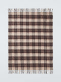 John Lewis Quadretti throw chocolate brown 140x190cm (British brand)