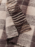 John Lewis Quadretti throw chocolate brown 140x190cm (British brand)