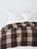 John Lewis Quadretti throw chocolate brown 140x190cm (British brand)