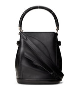 Harrods Ralph Lauren Collection Small Leather Floral Bucket Bag- Buy online at McGrocer