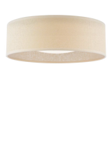 John Lewis Laura Ashley Buckenham 2-Light Flush Ceiling Light, Natural- Buy online at McGrocer