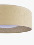 Laura Ashley Buckenham flush ceiling light in natural finish, UK version