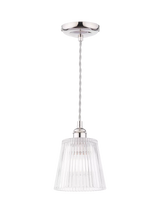 John Lewis Laura Ashley Callaghan Pendant Ceiling Light, Polished Nickel- Buy online at McGrocer