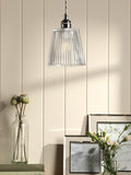 Laura Ashley Callaghan pendant ceiling light polished nickel - British product