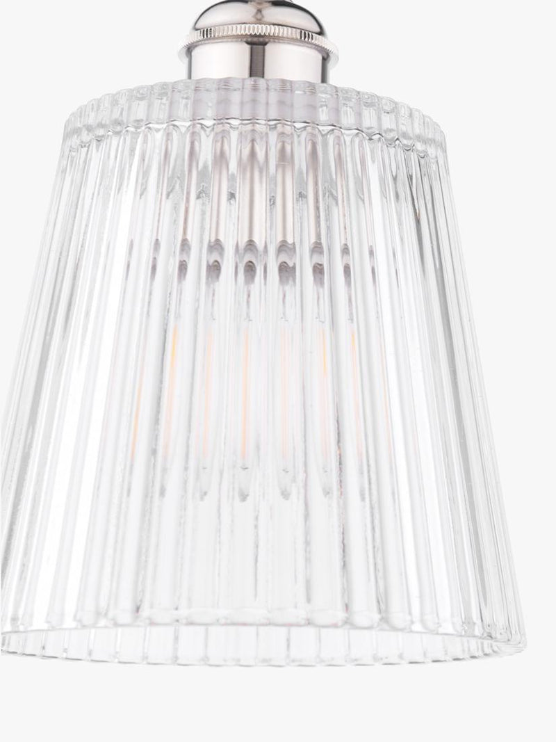 Laura Ashley Callaghan pendant ceiling light polished nickel - British product