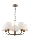 Laura Ashley Denston 5 light chandelier antique bronze, imported from the UK