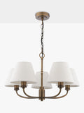 Laura Ashley Denston 5 light chandelier antique bronze, imported from the UK