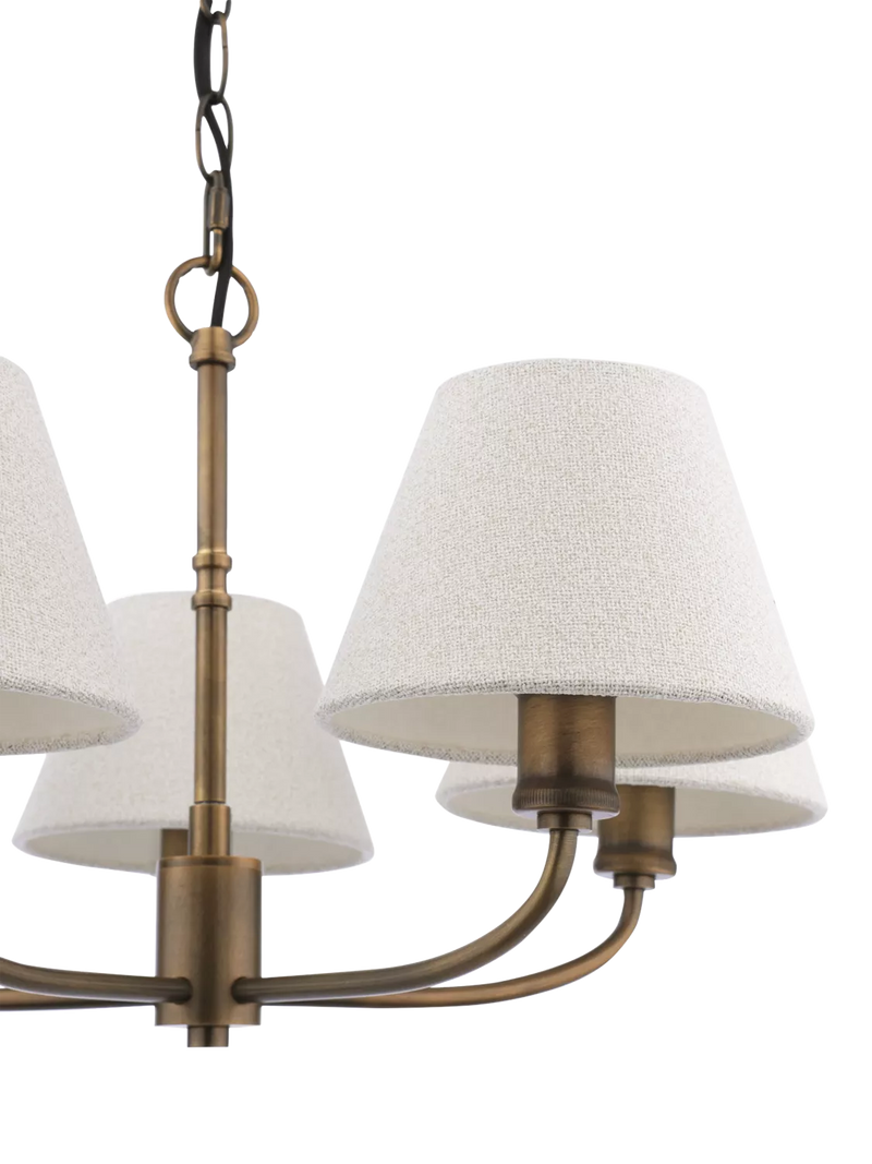 Laura Ashley Denston 5 light chandelier antique bronze, imported from the UK
