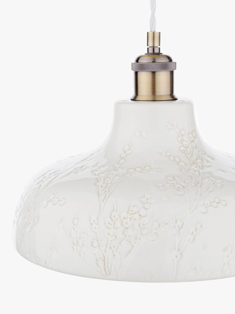 Laura Ashley Pussy Willow ceramic pendant light (British brand)