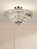 Laura Ashley Vienna crystal uplighter flush ceiling light, UK version
