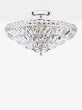 Laura Ashley Vienna crystal uplighter flush ceiling light, UK version