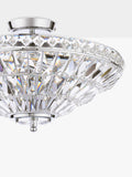 Laura Ashley Vienna crystal uplighter flush ceiling light, UK version