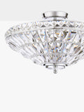 Laura Ashley Vienna crystal uplighter flush ceiling light, UK version