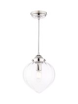 John Lewis Laura Ashley Whitham Pendant Ceiling Light, Polished Nickel- Buy online at McGrocer