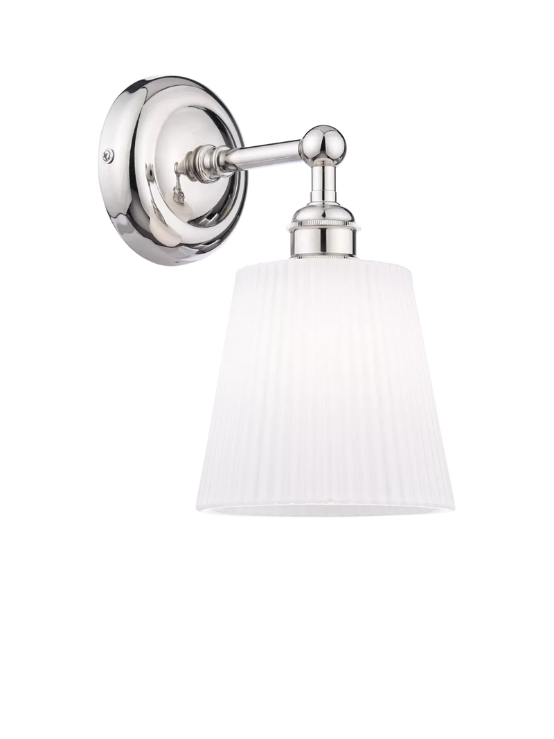 Laura Ashley Callaghan wall light polished nickel - British product
