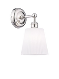 Laura Ashley Callaghan wall light polished nickel - British product